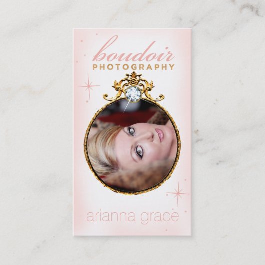 311ダイヤモンドの私室の写真撮影のテンプレート 名刺 (正面)