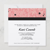 311ダイヤモンドの芸者|の桜の背景 招待状 (裏面)