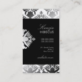 311ダマスク織のきらめくの白くま 名刺 (裏面)