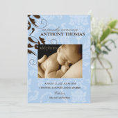 311ダマスク織の男の赤ちゃん 案内状 (スタンド正面)