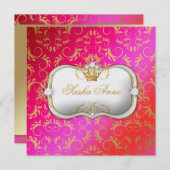 311チャオベラゴールデンさくらんぼケーキキス 招待状 (正面/裏面)