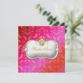 311チャオベラゴールデンさくらんぼケーキキス 招待状 (スタンド正面)