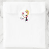 311デイジーカップケーキかわいこちゃん |ウェーブブロンド ラウンドシール (バッグ)