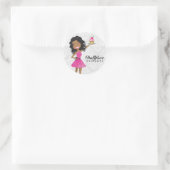 311ドルフェイスデザート熱いピンクエボニーダマスク ラウンドシール (バッグ)