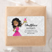 311ドルフェイスデザート熱いピンクエボニーダマスク ラベル (インサイチュ)