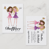 311ドルフェイスデュオブルネッタブロンドグラデーション 名刺 (正面/裏面)