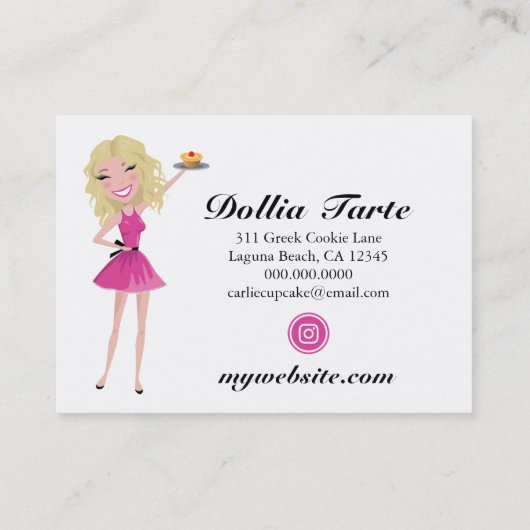 311ドールフェイスデザーツブロンディレモンタルトビジネス 名刺 (裏面)
