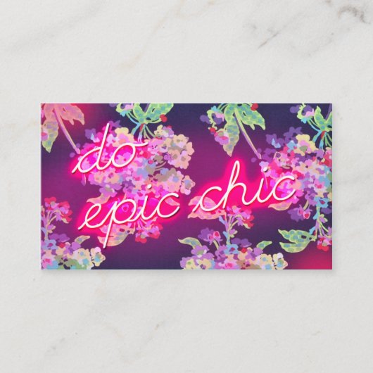 311ネオン白熱は叙事詩の上品をします 名刺 (正面)