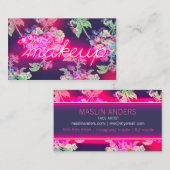 311ネオン白熱Okしかし最初化粧 名刺 (正面/裏面)