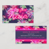 311ネオン白熱Okしかし毛 名刺 (正面/裏面)