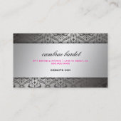 311バロックのブティックのショッキングピンク 名刺 (裏面)