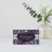 311バロックのブティックの紫色の浮気者のシマウマ 名刺 (スタンド正面)