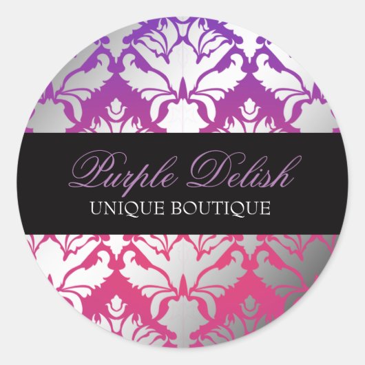 311パープルラジアンスステッカー ラウンドシール (正面)