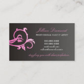 311ピンクのダイヤモンドの光輝 名刺 (裏面)