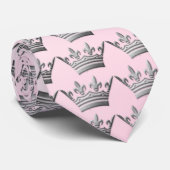311ピンクのティアラのタイ ネクタイ (ロール)