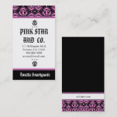 311ピンクの星 名刺 (正面/裏面)