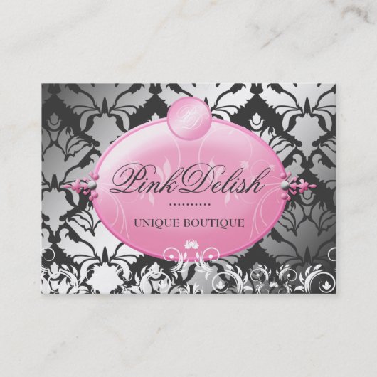 311ピンクのDelish版2% pipe%木炭3.5 x 2.5 名刺 (正面)