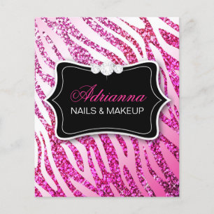 311ピンクグリッターゼブラフライヤー チラシ