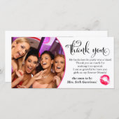 311ピンクリップバチェロレッテありがとう サンキューカード (正面/裏面)