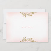 311ピーチ彼女葉は少し輝くフローラ 招待状 (裏面)