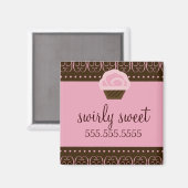 311ピ渦巻形のックブラウン マグネット (正面/裏面)