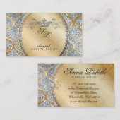 311ファッションジュエリーメイクアップアーティストダマスクラウンコオ 名刺 (正面/裏面)