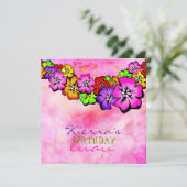 311フラワーシャワーレイ招待状|ピンクタイプ染料 招待状 (スタンド正面)