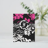 311フラワーフラウントピンク招待状 招待状 (スタンド正面)