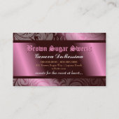 311ブラウンの砂糖の菓子 名刺 (裏面)