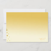 311ブルンチ、ミモサ·オレンジのグラデーションため 招待状 (裏面)