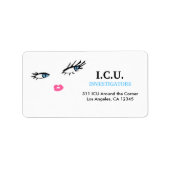 311プライベートアイズブルー住所 シール (正面)