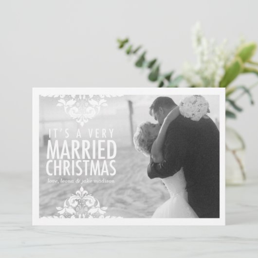 311ベリークリ結婚したスマスホリデーフォトカード シーズンカード (スタンド正面)