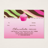 311ベーカリーギフトカード証明書チョコレートカップケーキ (裏面)