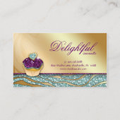 311ベーカリー名刺ゼブラカップケーキスパークルティー 名刺 (裏面)