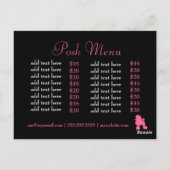 311ペッチズザプードルペットグルーミング ポストカード (裏面)