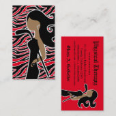 311ホッケファッショニスター赤きらきら光るゼブラ事業 名刺 (正面/裏面)