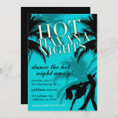 311ホットハバナナイツアクアブラック招待状 招待状 (正面/裏面)