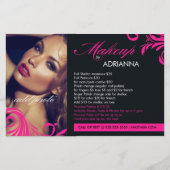 311ホットピンクメイクアップバイフライヤー チラシ (正面)