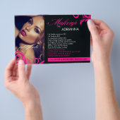 311ホットピンクメイクアップバイフライヤー チラシ (ハンドル)