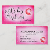 311メーキャップアーティストはキスおよび化粧を許可します 名刺 (正面/裏面)