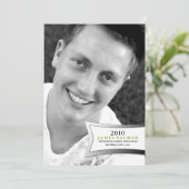 311モダンな卒業の発表|の招待状 招待状 (スタンド正面)