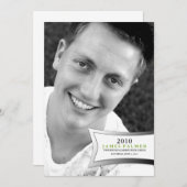 311モダンな卒業の発表|の招待状 招待状 (正面/裏面)