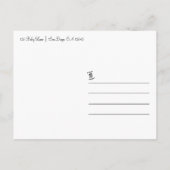 311モーミーがアフリカ系アメリカンピンクになる インビテーションポストカード (裏面)