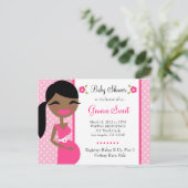 311モーミーがアフリカ系アメリカンピンクになる インビテーションポストカード (スタンド正面)