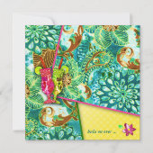 311ルシウスルアウ（ハワイ式宴会）招待状ゴールデンメタリック 招待状 (裏面)