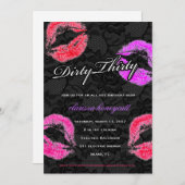 311レイシーダーティー30レース誕生パーティー 招待状 (正面/裏面)