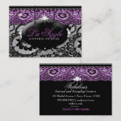311レースde Luxe -バイオレット 名刺 (正面/裏面)