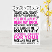 311ロック・アンド・ロールマザーズ・デイ・カード カード (黄色い花)