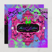 311ワンダーランドピンクスイート16 招待状 (正面/裏面)