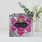 311ワンダーランドピンクレオパードメタリック 招待状 (スタンド正面)